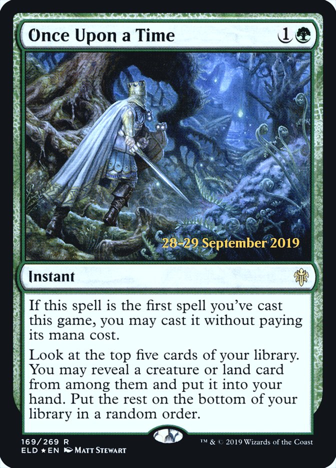 Once Upon a Time [Throne of Eldraine Prerelease Promos] | Gear Gaming Bentonville