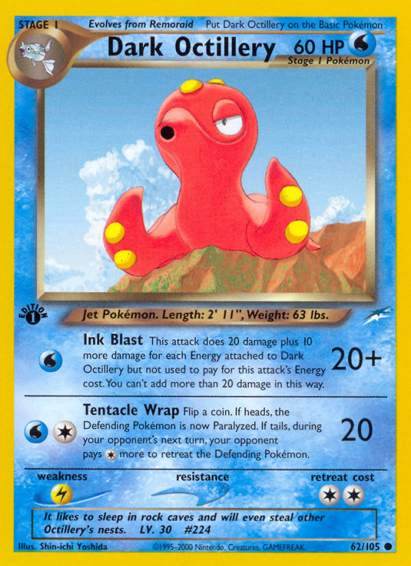 Dark Octillery (62/105) [Neo Destiny 1st Edition] | Gear Gaming Bentonville