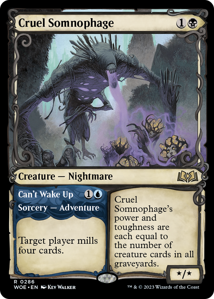 Cruel Somnophage // Can't Wake Up (Showcase) [Wilds of Eldraine] | Gear Gaming Bentonville