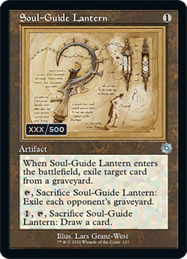Soul-Guide Lantern (Retro Schematic) (Serialized) [The Brothers' War Retro Artifacts] | Gear Gaming Bentonville