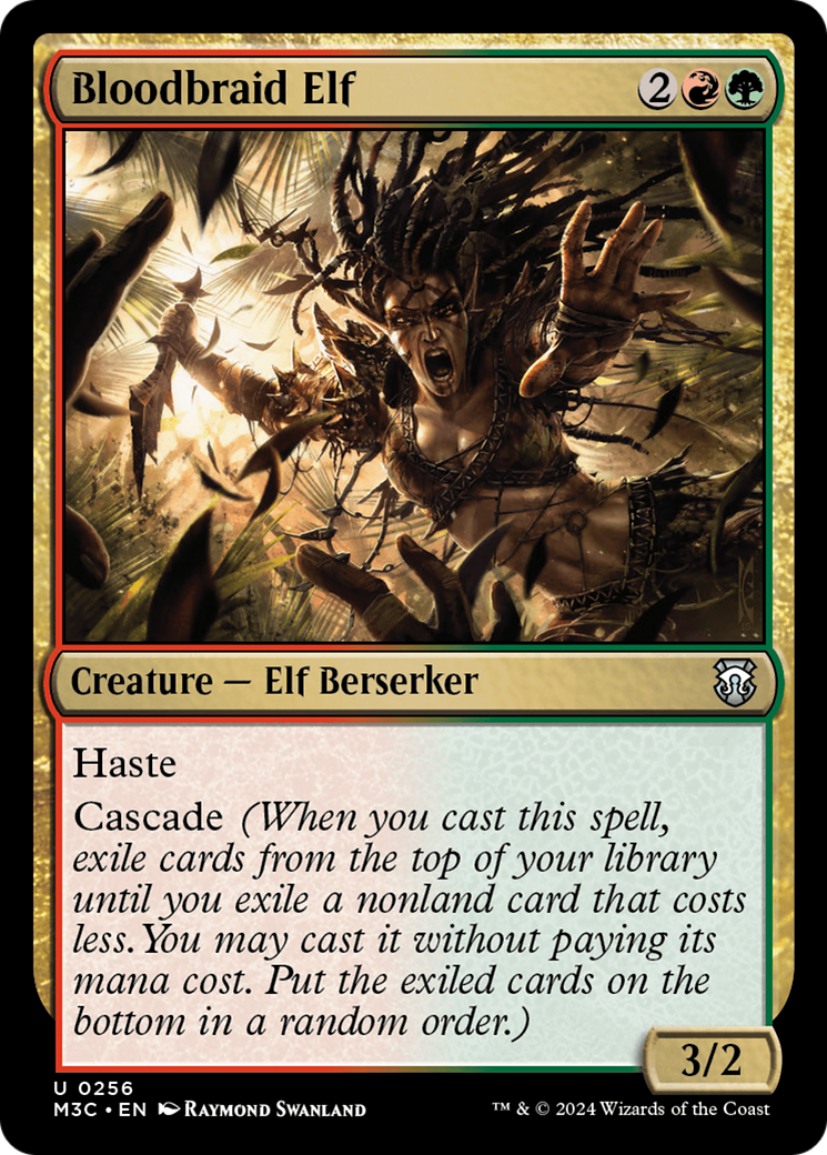 Bloodbraid Elf (Ripple Foil) [Modern Horizons 3 Commander] | Gear Gaming Bentonville