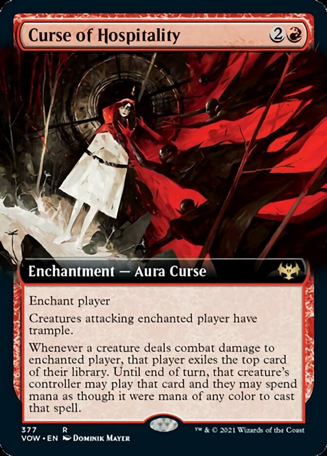 Curse of Hospitality (Extended Art) [Innistrad: Crimson Vow] | Gear Gaming Bentonville