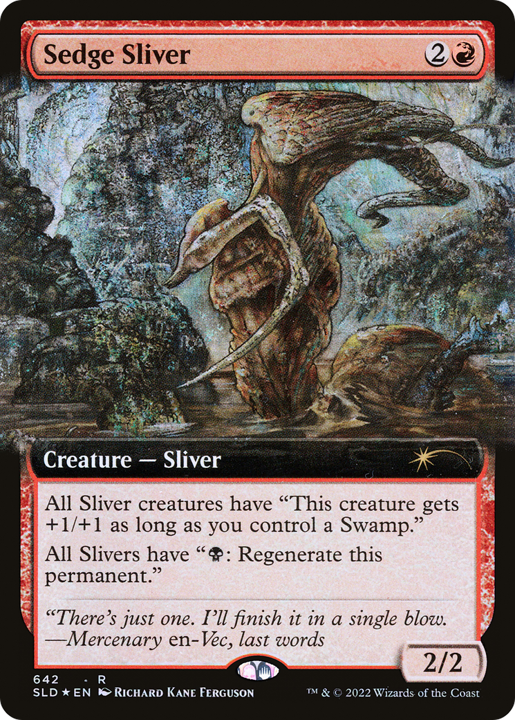 Sedge Sliver (Extended Art) [Secret Lair Drop Promos] | Gear Gaming Bentonville