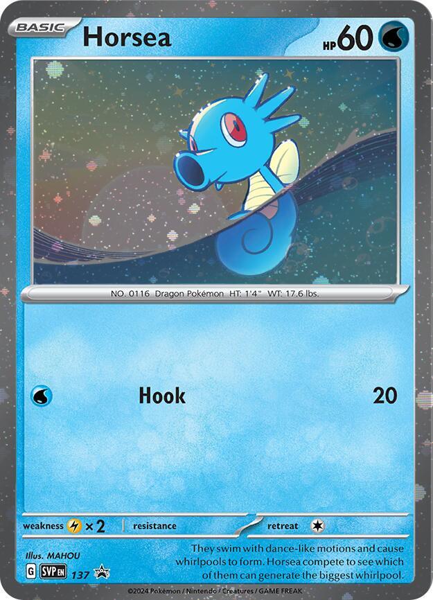 Horsea (SVP137) (Cosmo Holo) [Scarlet & Violet Promo Cards] | Gear Gaming Bentonville