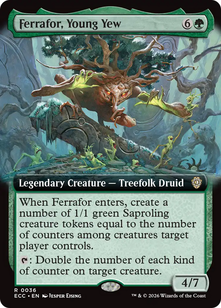 Ferrafor, Young Yew (Extended Art) [Lorwyn Eclipsed Commander] | Gear Gaming Bentonville