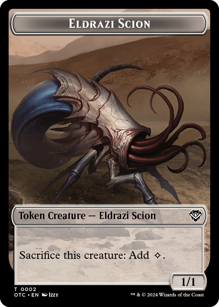 Eldrazi Scion // Treasure Double-Sided Token [Outlaws of Thunder Junction Commander Tokens] | Gear Gaming Bentonville