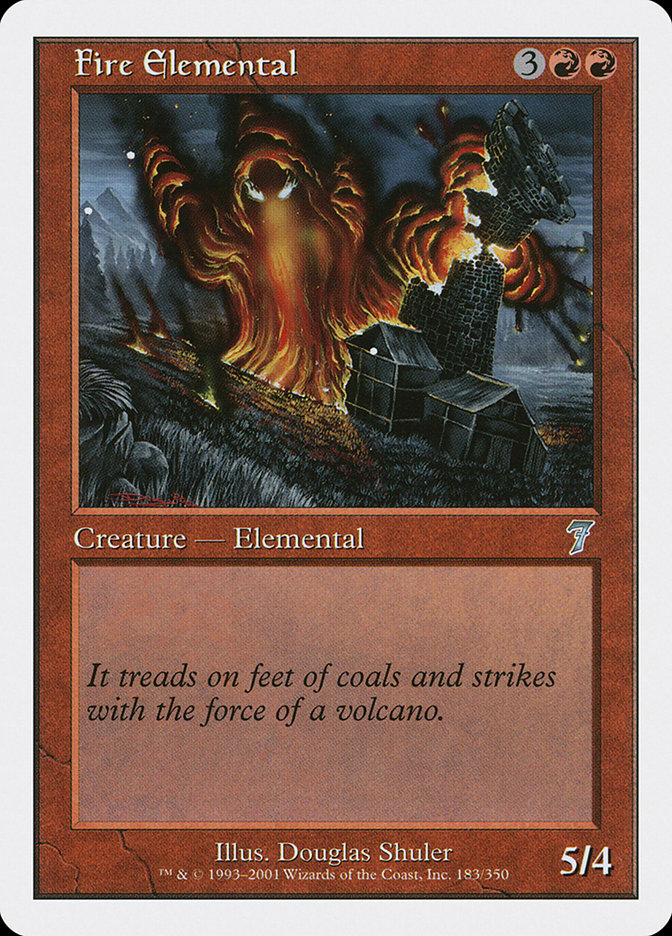 Fire Elemental [Seventh Edition] | Gear Gaming Bentonville
