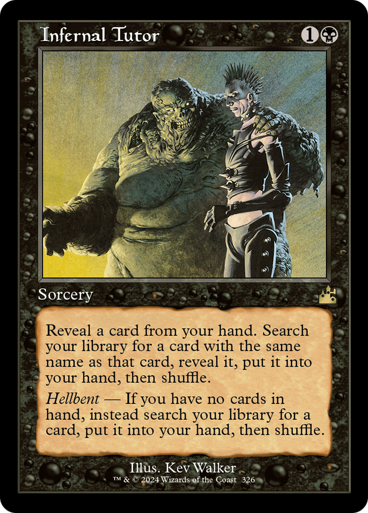 Infernal Tutor (Retro Frame) [Ravnica Remastered] | Gear Gaming Bentonville