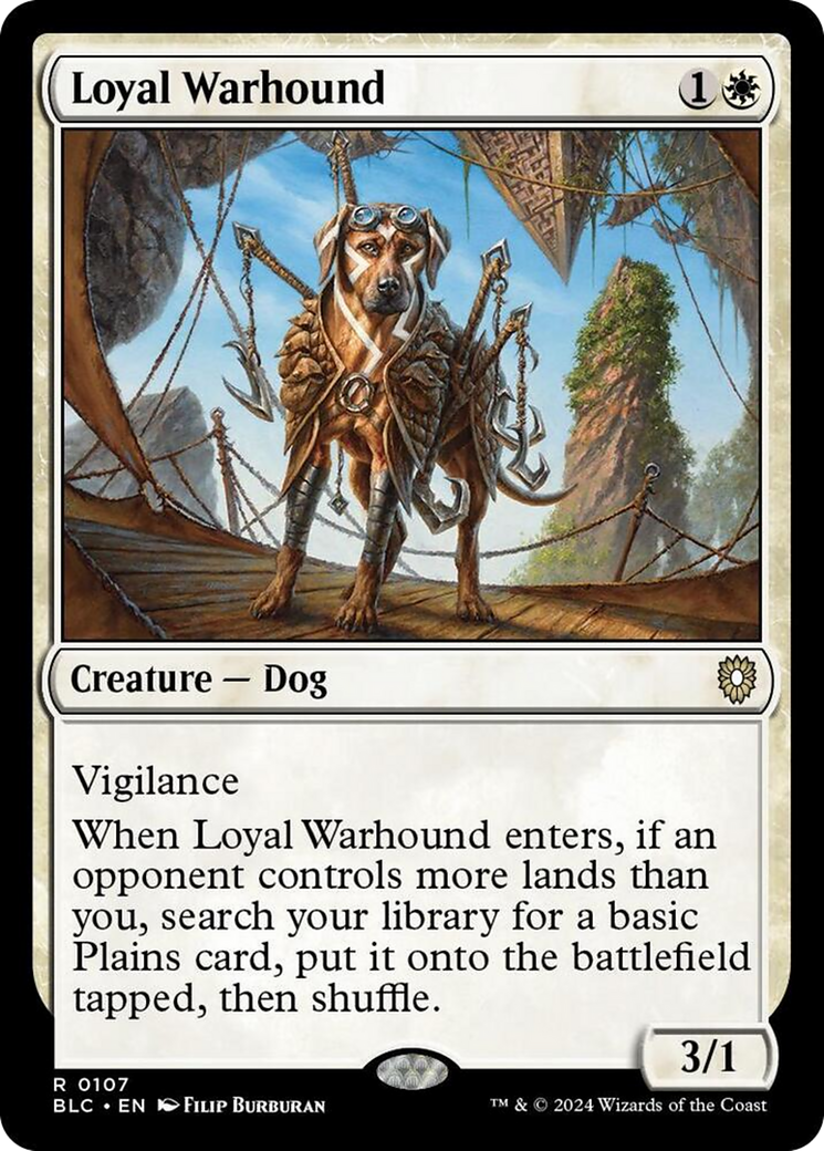 Loyal Warhound [Bloomburrow Commander] | Gear Gaming Bentonville