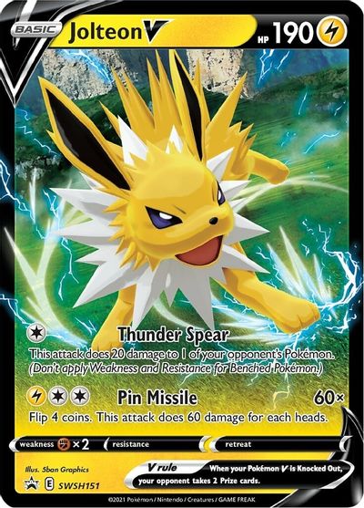 Jolteon V (SWSH151) [Sword & Shield: Black Star Promos] | Gear Gaming Bentonville