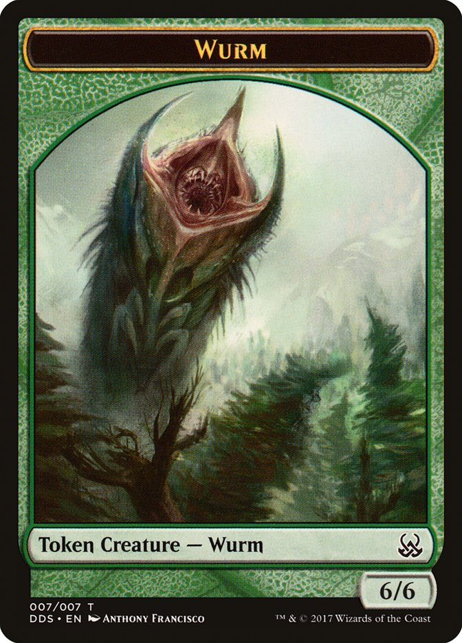Wurm Token [Duel Decks: Mind vs. Might Tokens] | Gear Gaming Bentonville