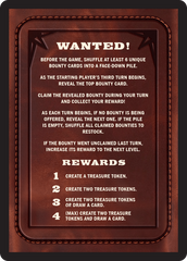 Bounty: Squeakers the Sly // Bounty Rules Double-Sided Token [Outlaws of Thunder Junction Commander Tokens] | Gear Gaming Bentonville