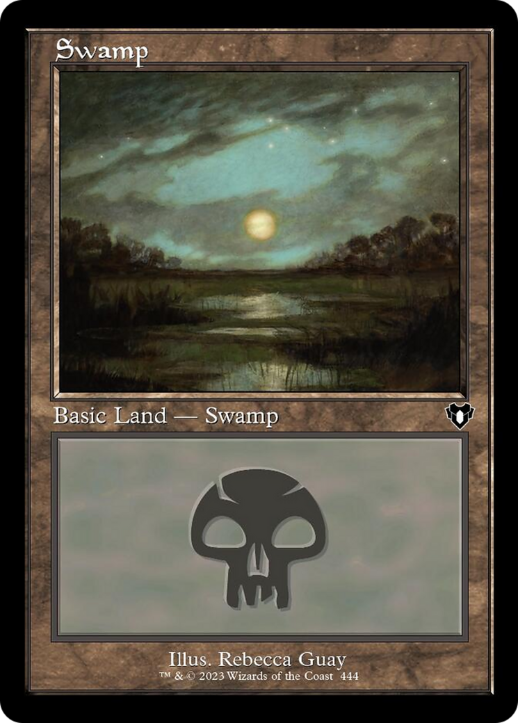 Swamp (444) (Retro) [Commander Masters] | Gear Gaming Bentonville