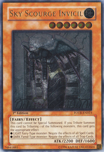 Sky Scourge Invicil [FOTB-EN023] Ultimate Rare | Gear Gaming Bentonville
