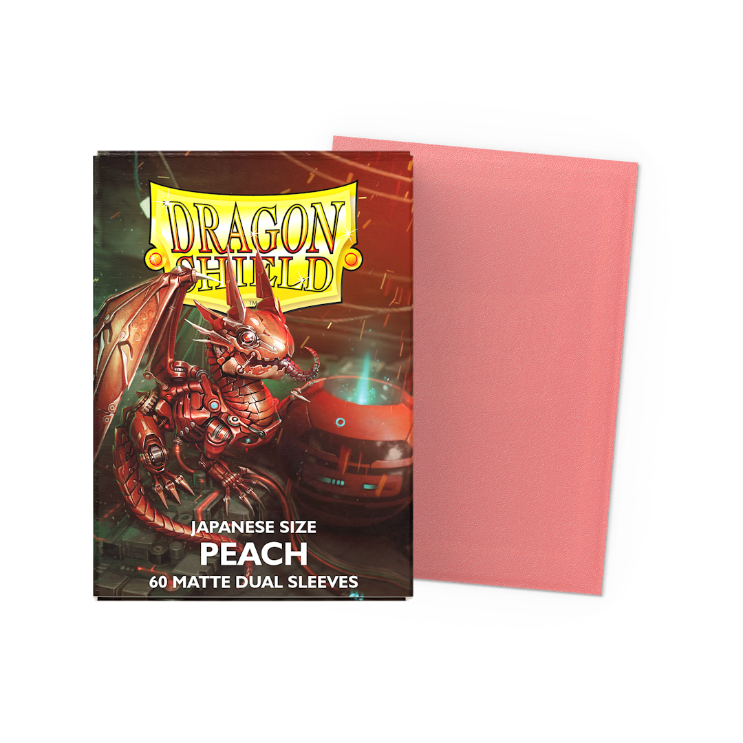 Dragon Shield Mini Dual Matte (60ct) Peach | Gear Gaming Bentonville