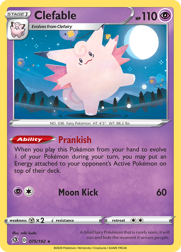 Clefable (075/192) [Sword & Shield: Rebel Clash] | Gear Gaming Bentonville