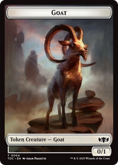 Goat // Timeless Witness Double-Sided Token [Tarkir: Dragonstorm Commander Tokens] | Gear Gaming Bentonville