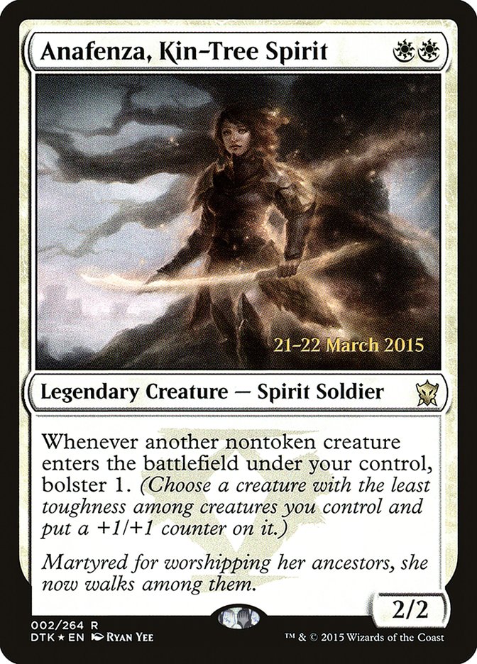 Anafenza, Kin-Tree Spirit [Dragons of Tarkir Prerelease Promos] | Gear Gaming Bentonville