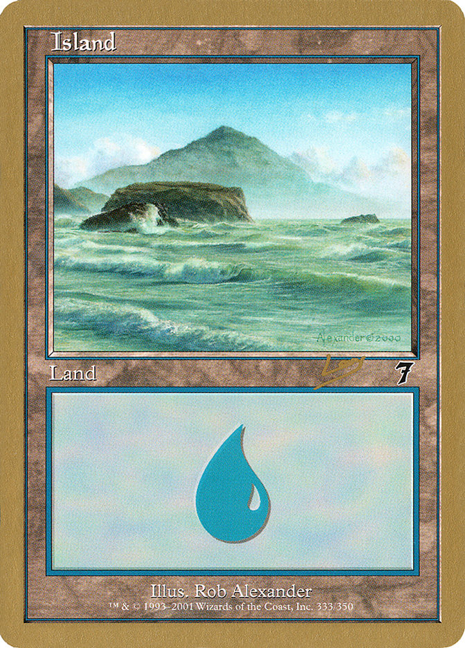 Island (333) (Raphael Levy) [World Championship Decks 2002] | Gear Gaming Bentonville
