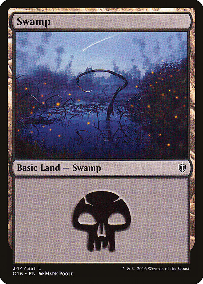 Swamp (344) [Commander 2016] | Gear Gaming Bentonville