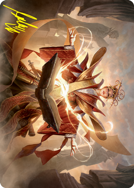 Augusta, Dean of Order Art Card (Gold-Stamped Signature) [Strixhaven: School of Mages Art Series] | Gear Gaming Bentonville