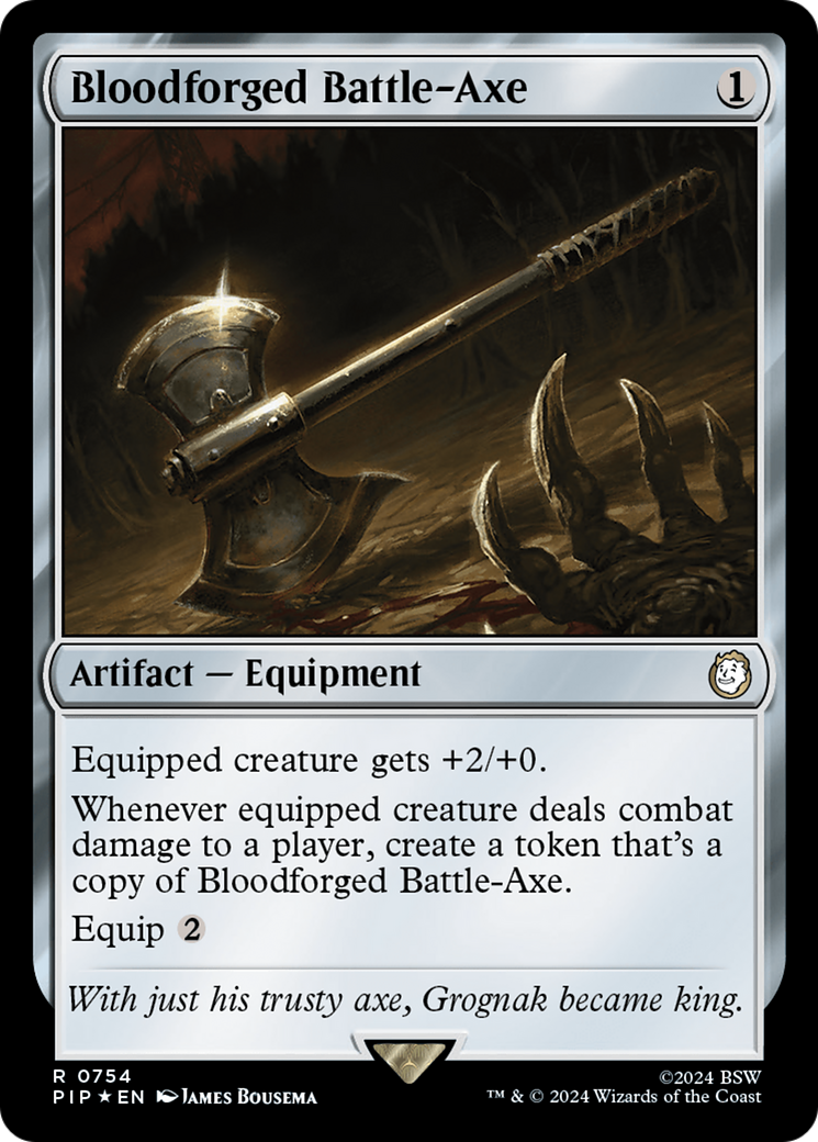 Bloodforged Battle-Axe (Surge Foil) [Fallout] | Gear Gaming Bentonville