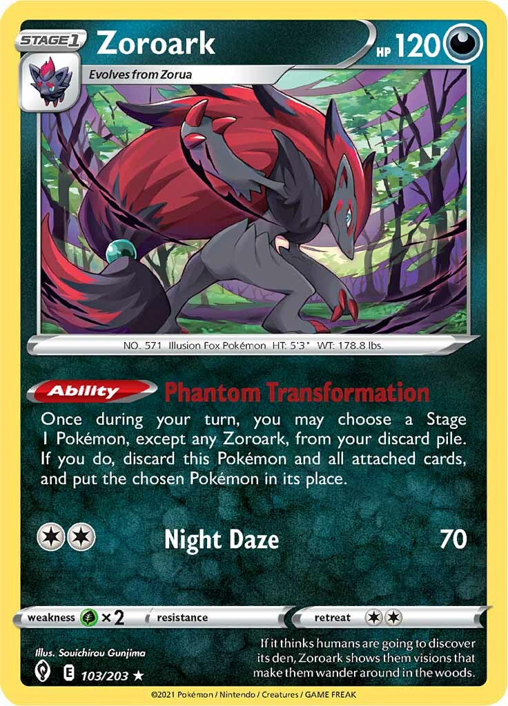 Zoroark (103/203) [Sword & Shield: Evolving Skies] | Gear Gaming Bentonville