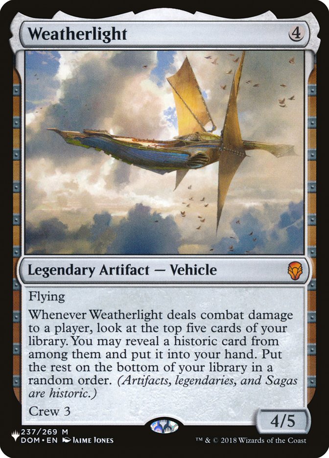 Weatherlight [The List] | Gear Gaming Bentonville