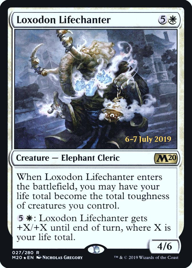 Loxodon Lifechanter [Core Set 2020 Prerelease Promos] | Gear Gaming Bentonville