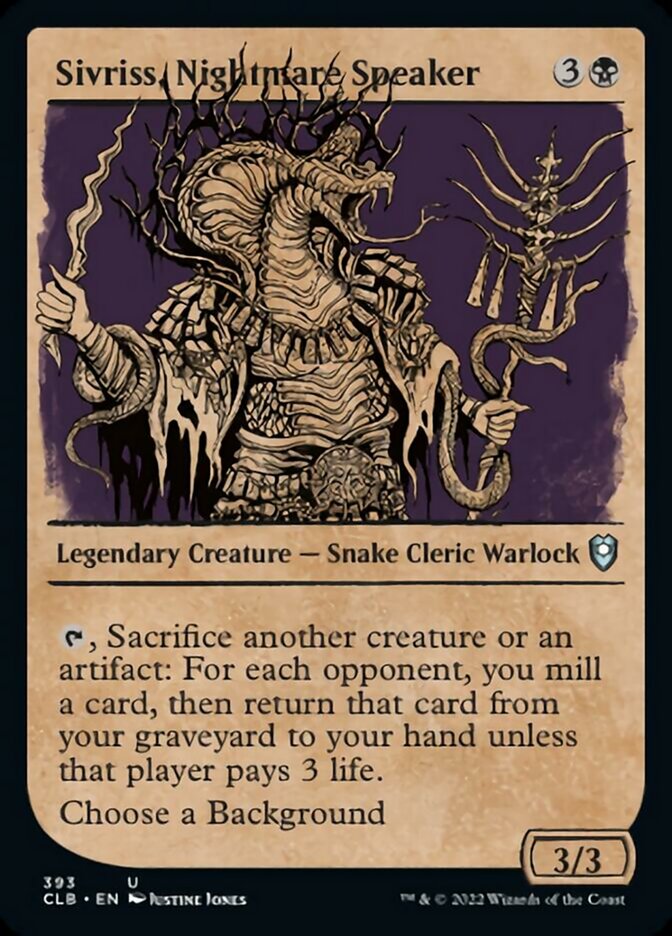 Sivriss, Nightmare Speaker (Showcase) [Commander Legends: Battle for Baldur's Gate] | Gear Gaming Bentonville