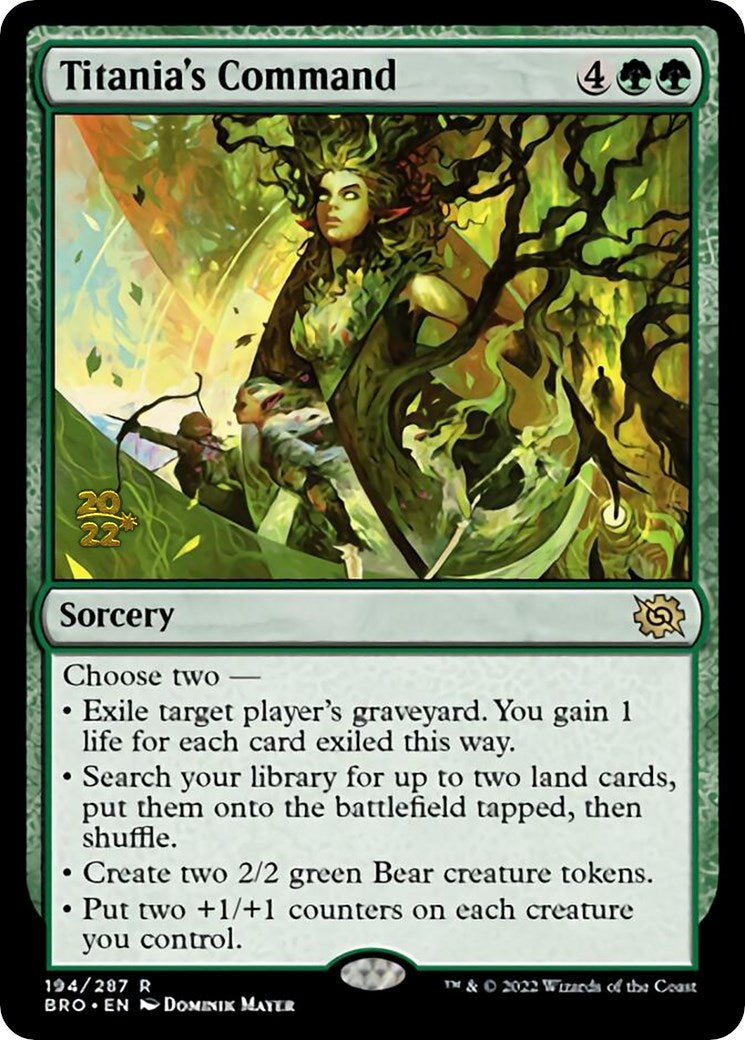 Titania's Command [The Brothers' War Prerelease Promos] | Gear Gaming Bentonville
