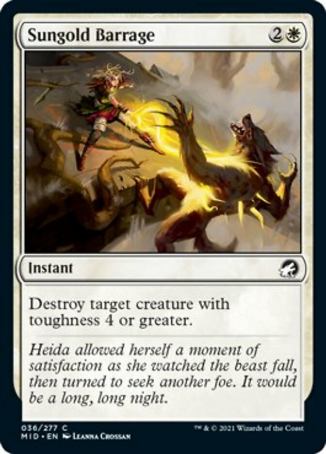 Sungold Barrage [Innistrad: Midnight Hunt] | Gear Gaming Bentonville