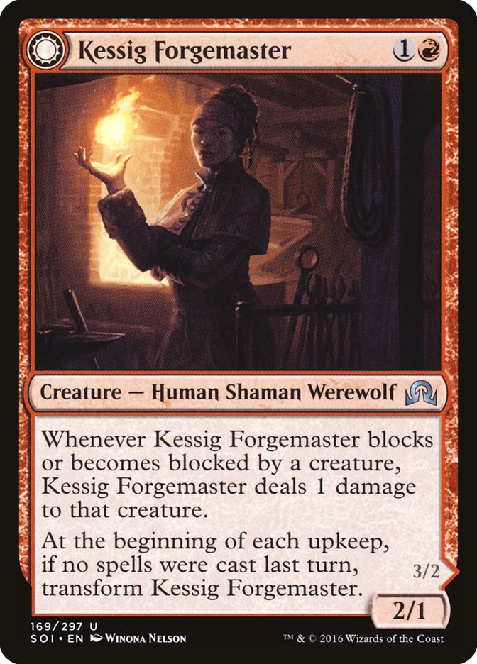 Kessig Forgemaster // Flameheart Werewolf [Shadows over Innistrad] | Gear Gaming Bentonville