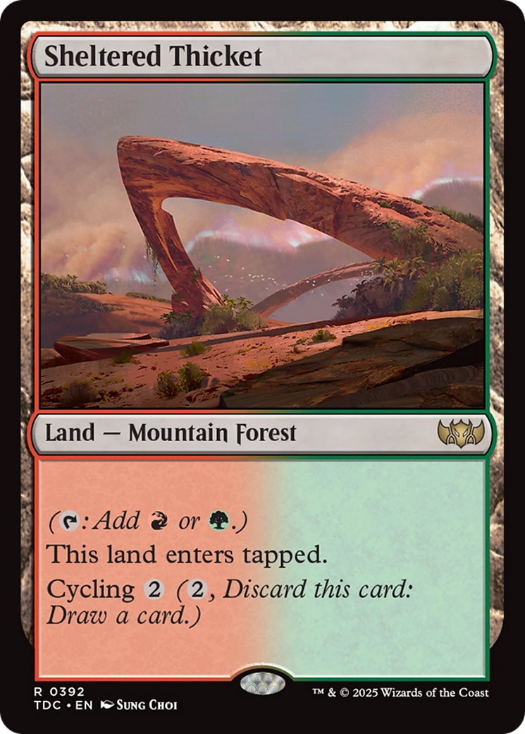 Sheltered Thicket [Tarkir: Dragonstorm Commander] | Gear Gaming Bentonville