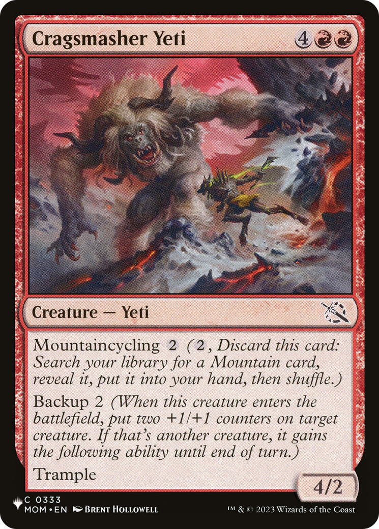 Cragsmasher Yeti [The List Reprints] | Gear Gaming Bentonville