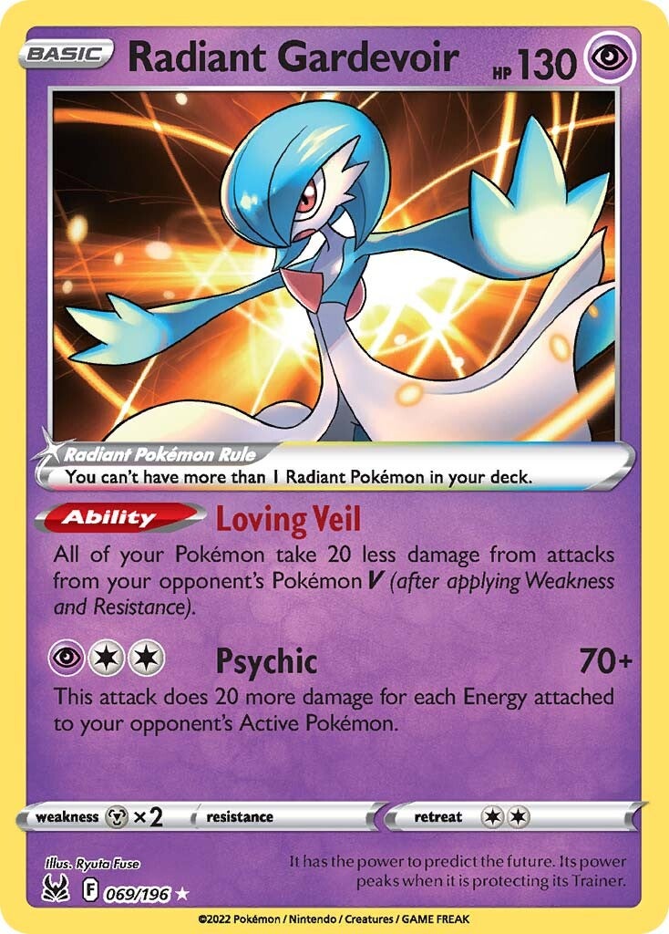 Radiant Gardevoir (069/196) [Sword & Shield: Lost Origin] | Gear Gaming Bentonville