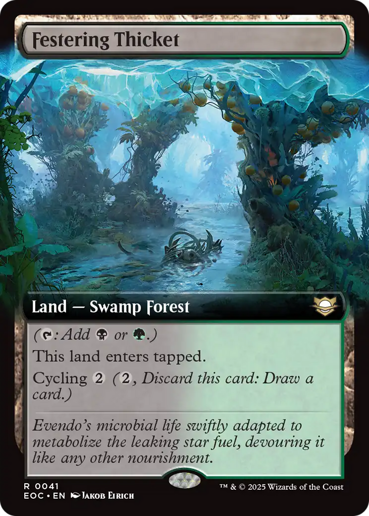 Festering Thicket (Extended Art) [Edge of Eternities Commander] | Gear Gaming Bentonville