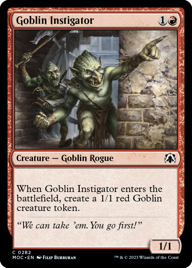 Goblin Instigator [March of the Machine Commander] | Gear Gaming Bentonville