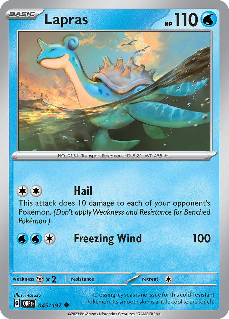 Lapras (045/197) [Scarlet & Violet: Obsidian Flames] | Gear Gaming Bentonville