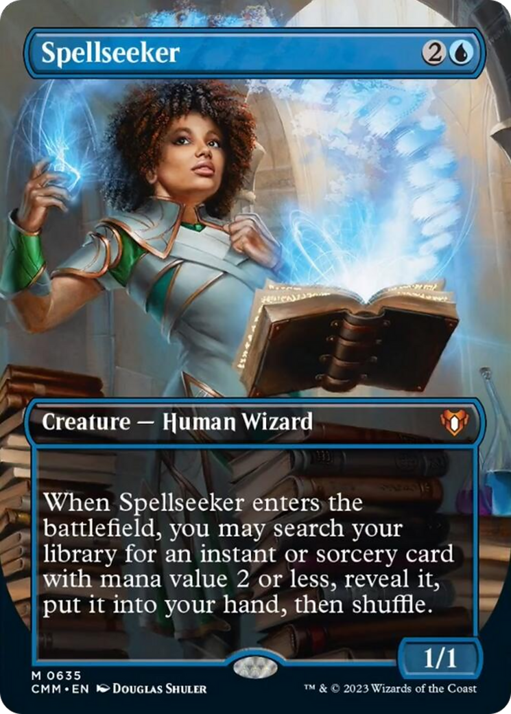 Spellseeker (Borderless Alternate Art) [Commander Masters] | Gear Gaming Bentonville