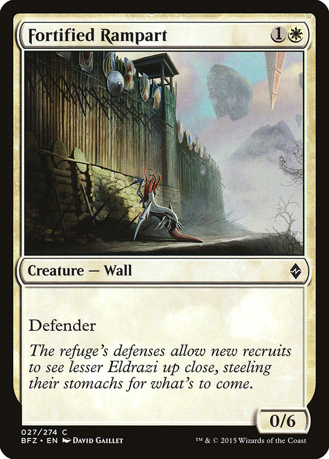 Fortified Rampart [Battle for Zendikar] | Gear Gaming Bentonville