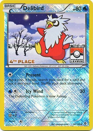 Delibird (38/149) (League Promo 4th Place) [Black & White: Boundaries Crossed] | Gear Gaming Bentonville