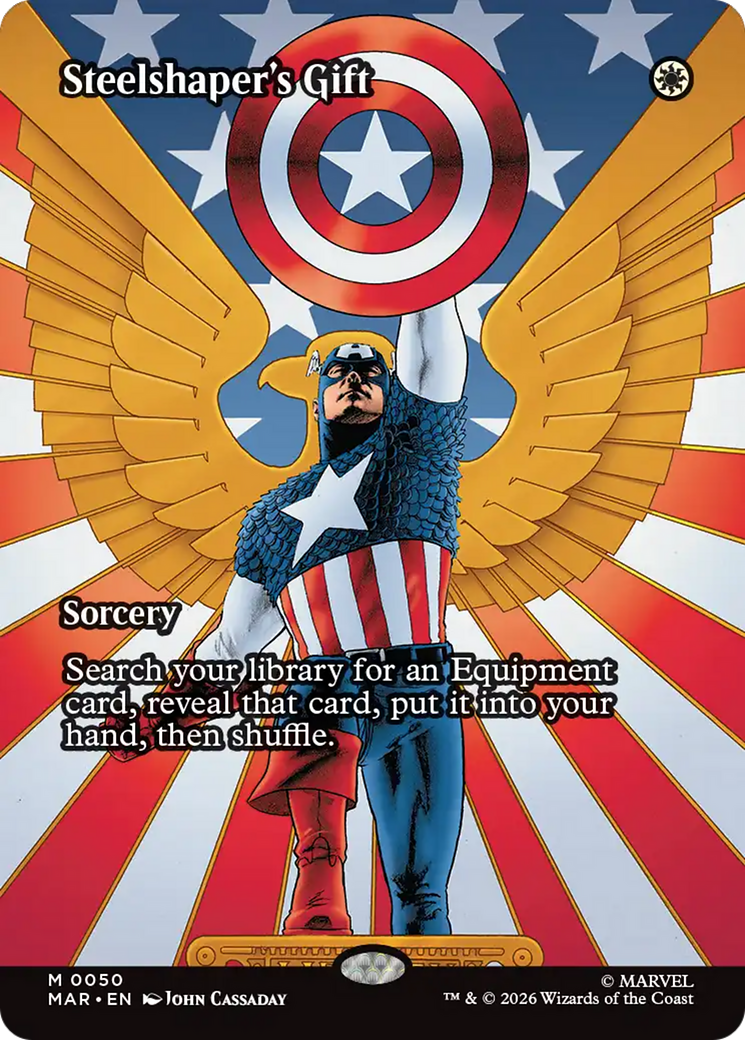 Steelshaper's Gift (Borderless) [Marvel Universe: Eternal-Legal] | Gear Gaming Bentonville