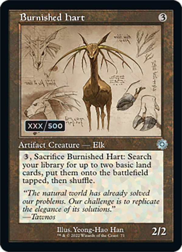 Burnished Hart (Retro Schematic) (Serialized) [The Brothers' War Retro Artifacts] | Gear Gaming Bentonville