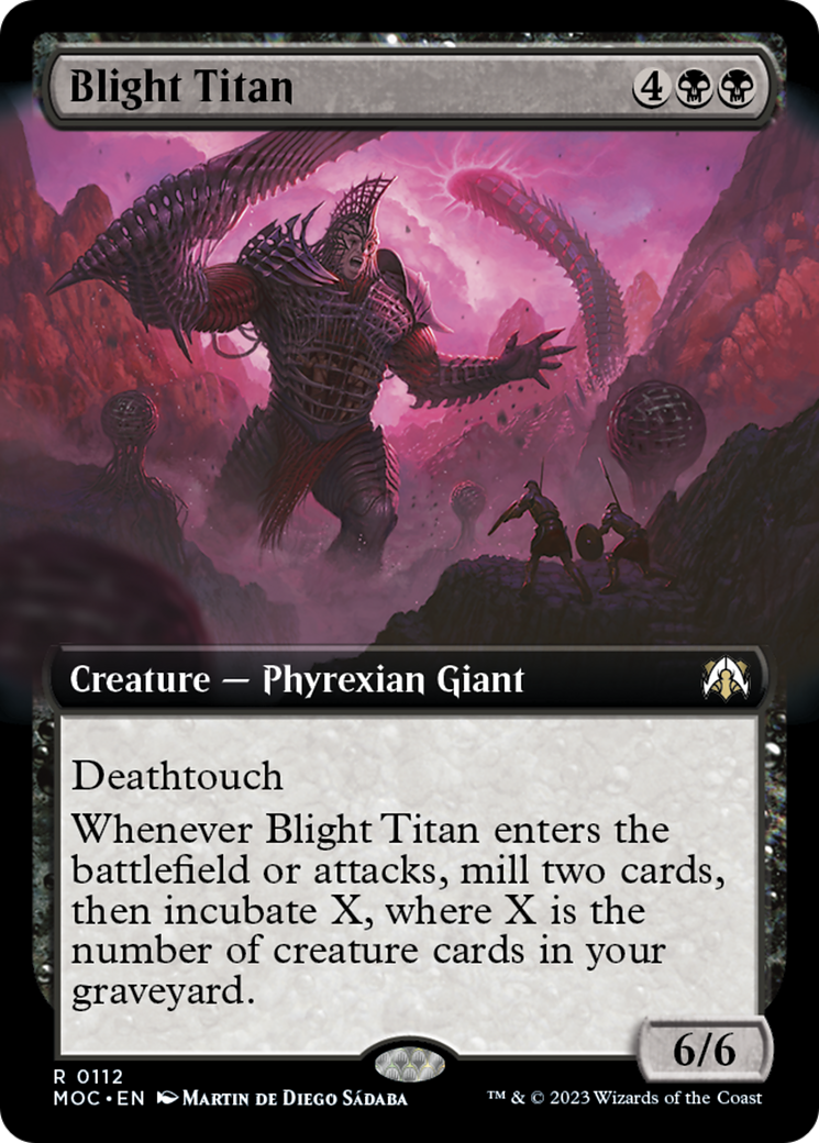 Blight Titan (Extended Art) [March of the Machine Commander] | Gear Gaming Bentonville