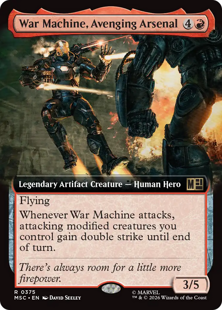 War Machine, Avenging Arsenal (Extended Art) [Marvel Super Heroes Commander] | Gear Gaming Bentonville