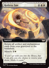 Redress Fate (Extended Art) [Duskmourn: House of Horror Commander] | Gear Gaming Bentonville