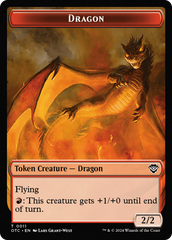 Dragon Egg // Dragon Double-Sided Token [Outlaws of Thunder Junction Commander Tokens] | Gear Gaming Bentonville