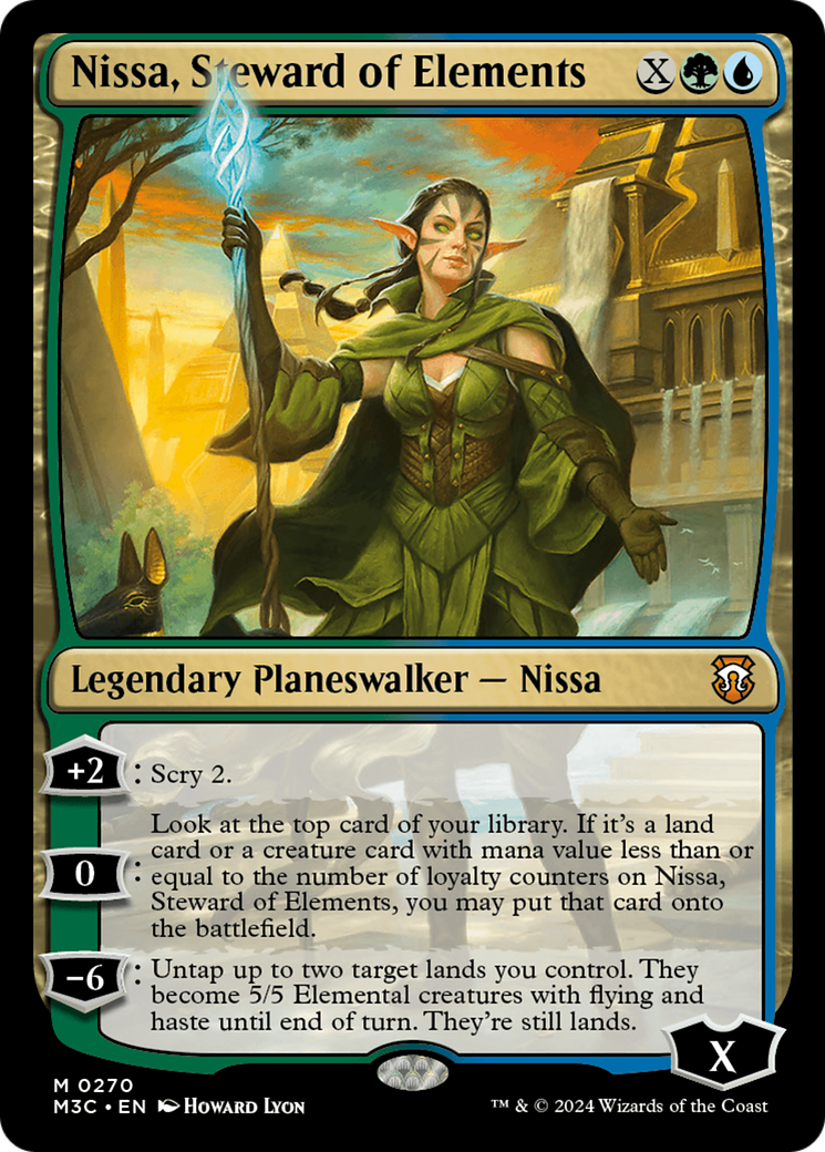 Nissa, Steward of Elements (Ripple Foil) [Modern Horizons 3 Commander] | Gear Gaming Bentonville