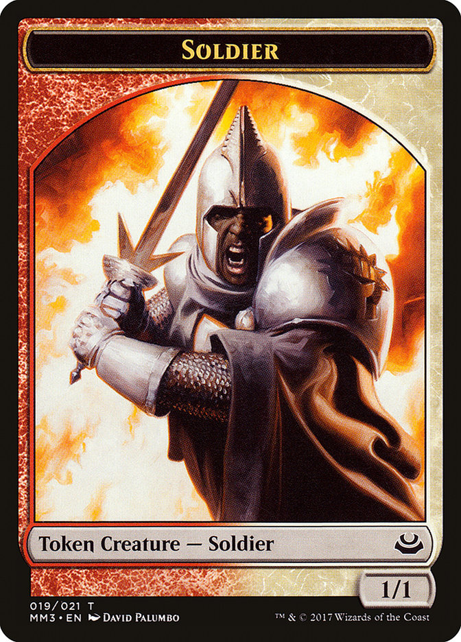 Soldier Token (019/021) [Modern Masters 2017 Tokens] | Gear Gaming Bentonville